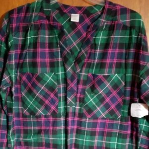 Liz Claiborne flannel sleep shirt